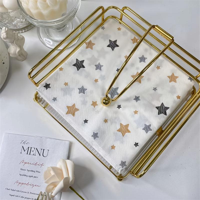 20pcs Star Printed Party Napkins Birthday Party Decoration Napkins