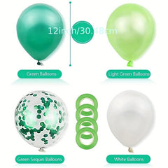 Green Balloon Confetti Balloon Baptism Party Decoration Wedding Birthday