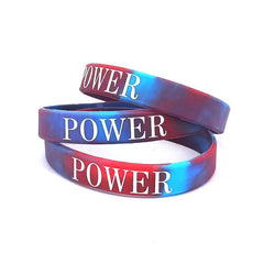Inspirational Wrist Band Camo BELIEVE Faith POWER Silicone Bracelet
