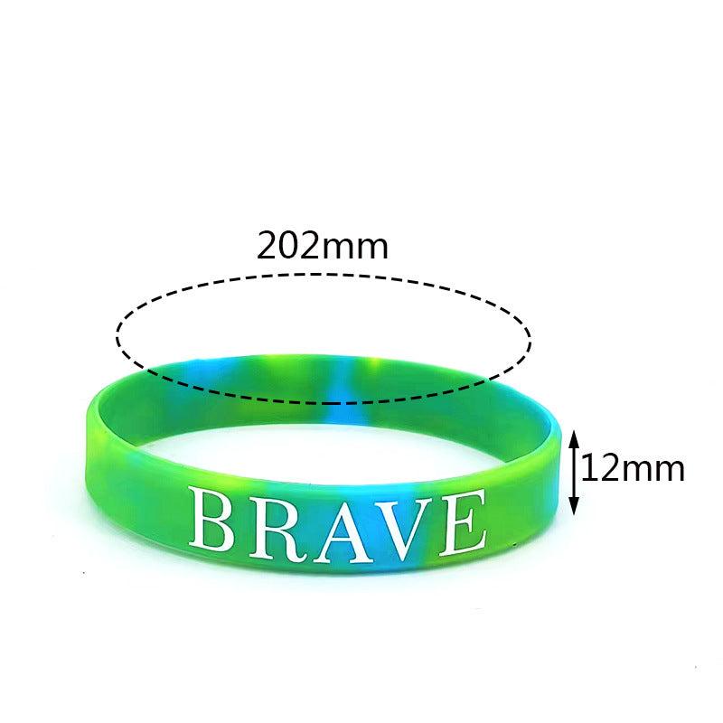 Inspirational Wrist Band Camo BELIEVE Faith POWER Silicone Bracelet
