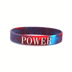 Inspirational Wrist Band Camo BELIEVE Faith POWER Silicone Bracelet