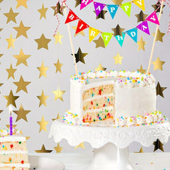 Glitter Star Garland Banner 3.96m Engagement Wedding Baby Shower Birthday