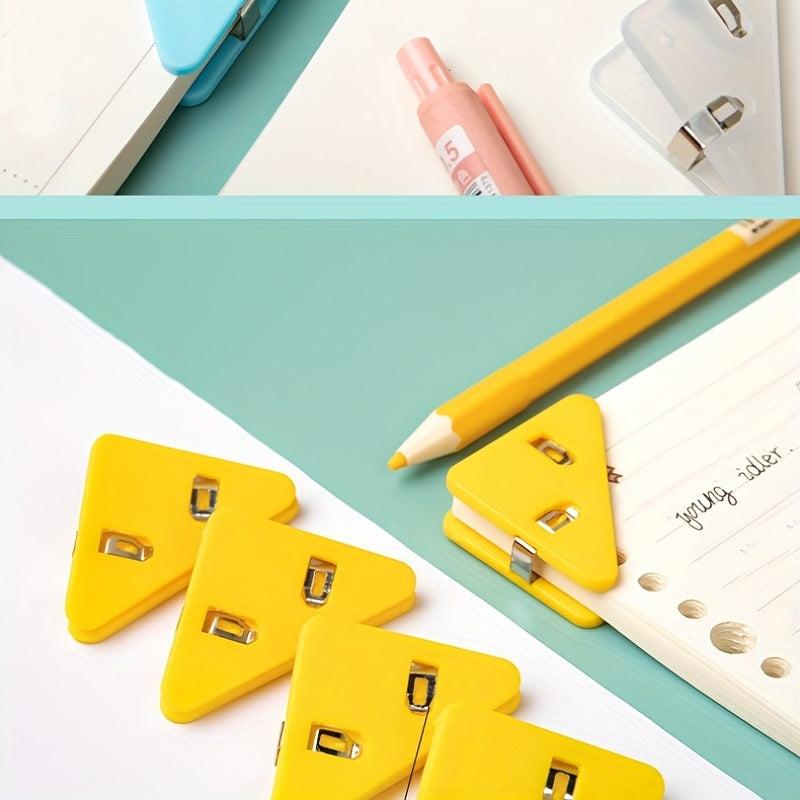 5pcs Triangle Clip Office Data Sorting Acrylic Long Tail Clip