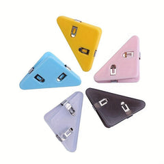 5pcs Triangle Clip Office Data Sorting Acrylic Long Tail Clip