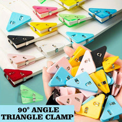 5pcs Triangle Clip Office Data Sorting Acrylic Long Tail Clip