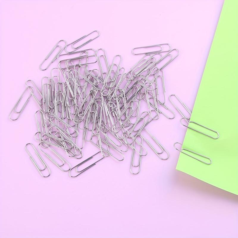 80 Silver Paper Clips 33mm Durable Clamp for School & Office Supplies