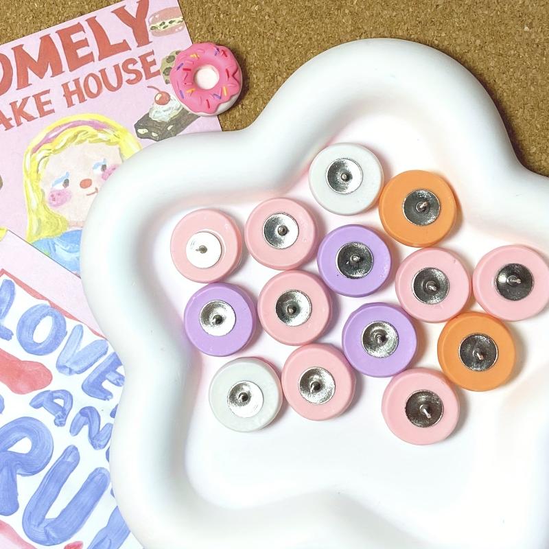 15pcs Donut Shaped Push Pins for Photo Wall Cork Board Office Home