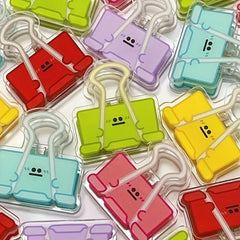 12pcs Assorted Colors Book Long Tail Clip Test Paper Acrylic Small Clip