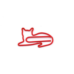 30PCS Animal Clip Colorful Creative Pin Cartoon Metal Shaped Paper Clip Bookmark