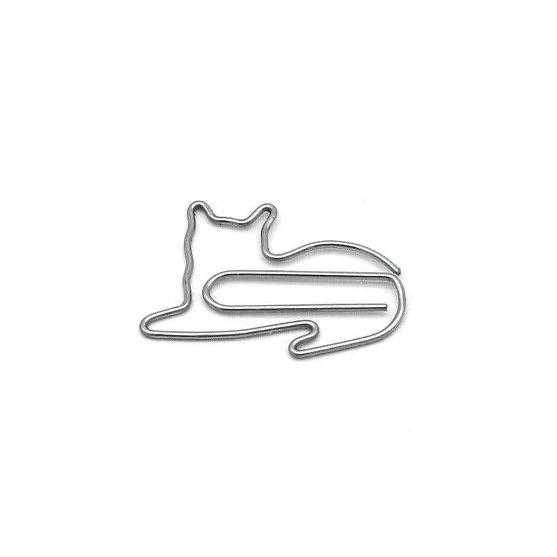 30PCS Animal Clip Colorful Creative Pin Cartoon Metal Shaped Paper Clip Bookmark
