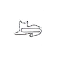 30PCS Animal Clip Colorful Creative Pin Cartoon Metal Shaped Paper Clip Bookmark
