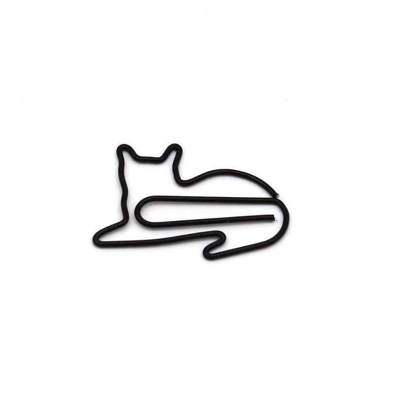 30PCS Animal Clip Colorful Creative Pin Cartoon Metal Shaped Paper Clip Bookmark