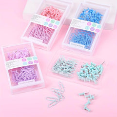 40 Paper Clips + 35 H Nails Set Student Office Supplies