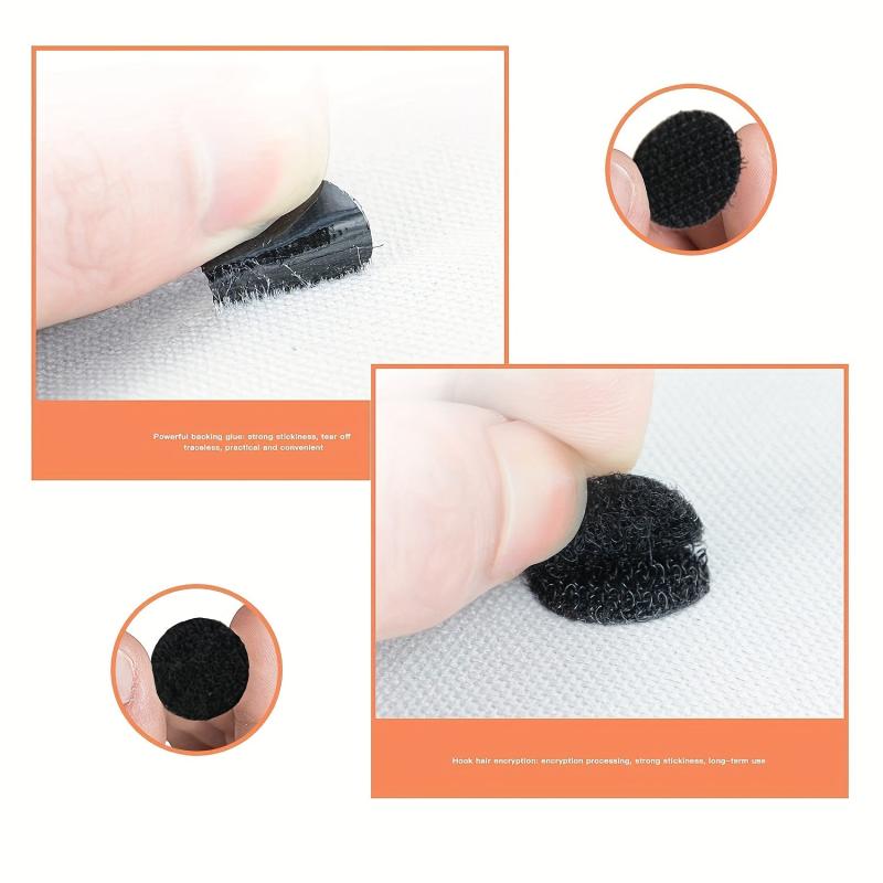 Self Adhesive Hook & Loop Dots 15mm 102pairs, 20mm 100pairs