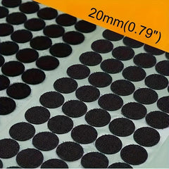 Self Adhesive Hook & Loop Dots 15mm 102pairs, 20mm 100pairs