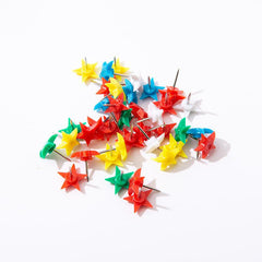 70pcs Colorful Five Pointed Star Shaped Push Pin