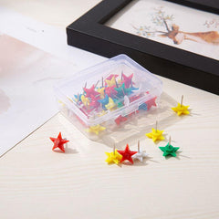 70pcs Colorful Five Pointed Star Shaped Push Pin