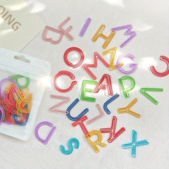 26pcs Cross Paper Clips Assorted Colors School Office Supply