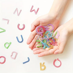 26pcs Cross Paper Clips Assorted Colors School Office Supply