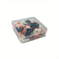 Halloween Theme Push Pins Pumpkin Cat Ghost Metal Decorative Pins 32pcs
