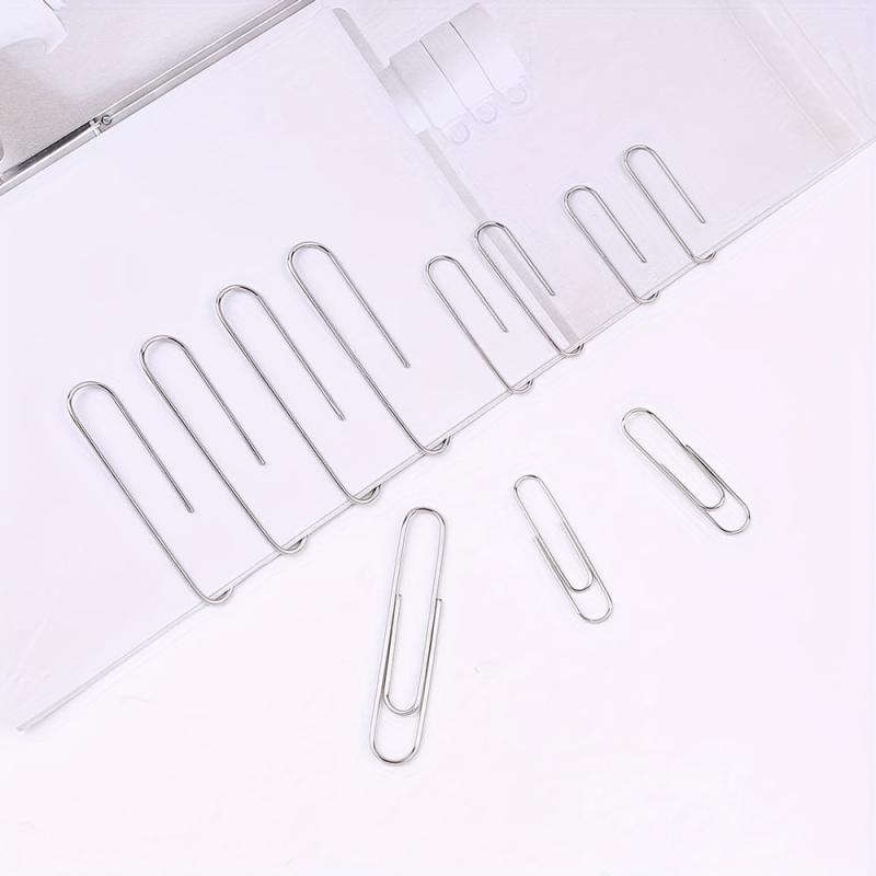 800 Paper Clips Assorted Sizes in 10 Boxes
