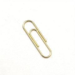60pcs 28mm Golden Paper Clip U Shaped Pin Clip Office Supplies