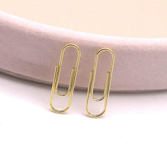 60pcs 28mm Golden Paper Clip U Shaped Pin Clip Office Supplies