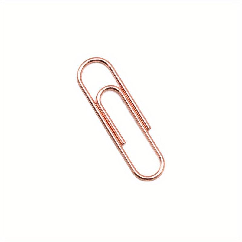 60pcs 28mm Golden Paper Clip U Shaped Pin Clip Office Supplies