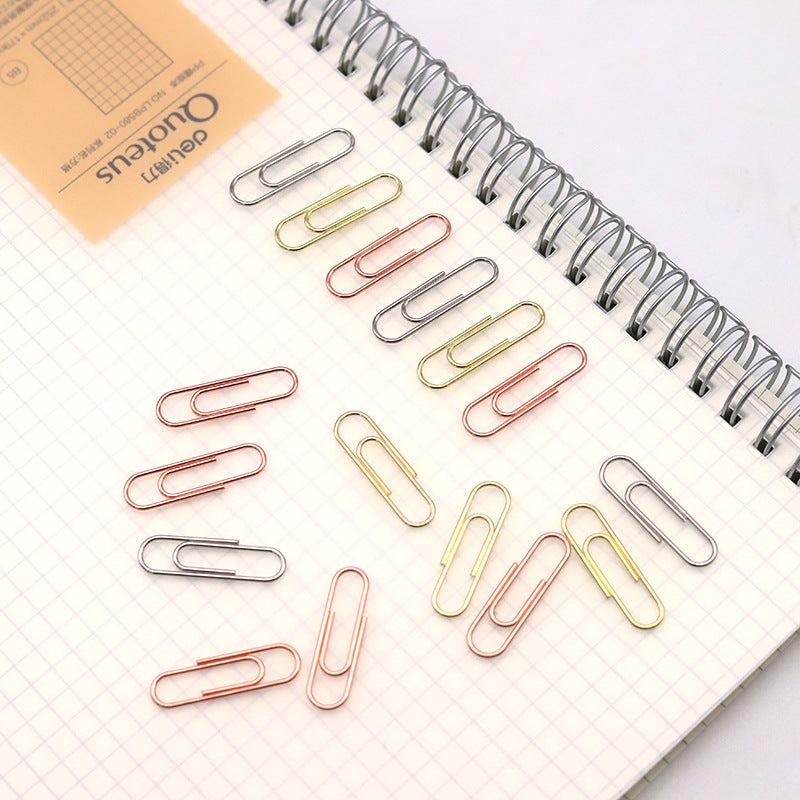 60pcs 28mm Golden Paper Clip U Shaped Pin Clip Office Supplies