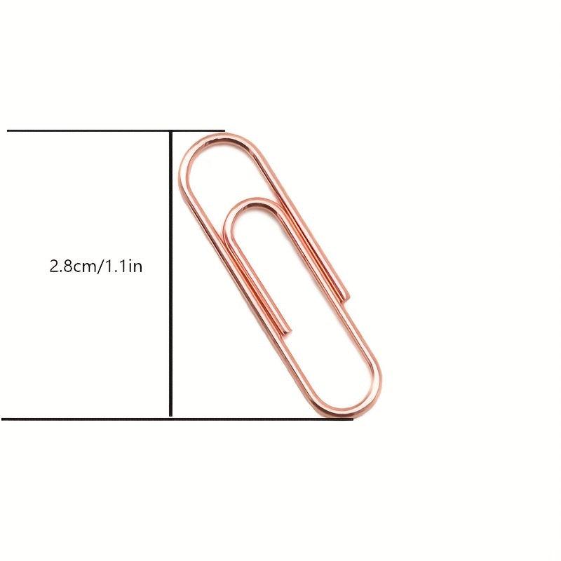 60pcs 28mm Golden Paper Clip U Shaped Pin Clip Office Supplies
