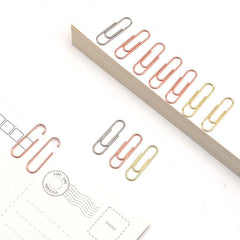 60pcs 28mm Golden Paper Clip U Shaped Pin Clip Office Supplies