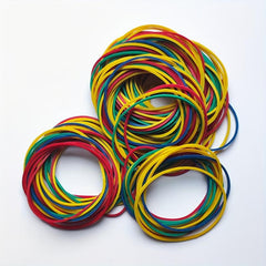 500 Colorful Rubber Bands 3.81 cm - School, Office, Home
