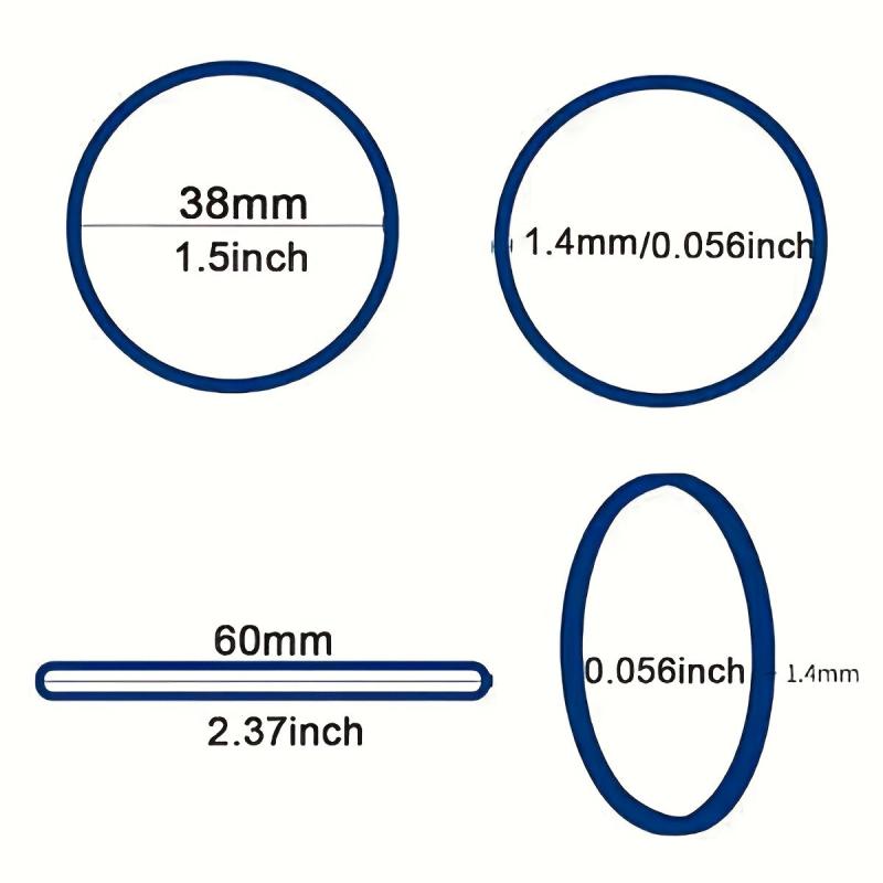 500 Colorful Rubber Bands 3.81 cm - School, Office, Home