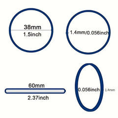 500 Colorful Rubber Bands 3.81 cm - School, Office, Home