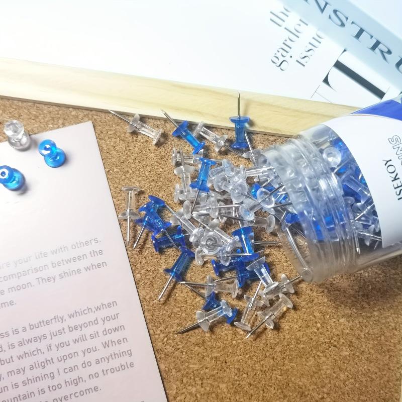 100pcs Push Pins Thumb Tacks for Bulletin Board Office Craft Projects