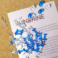 100pcs Push Pins Thumb Tacks for Bulletin Board Office Craft Projects