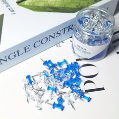 100pcs Push Pins Thumb Tacks for Bulletin Board Office Craft Projects