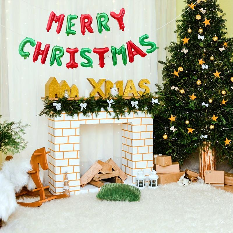 MERRY CHRISTMAS Aluminum Foil Balloons Xmas Party Supplies