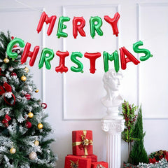 MERRY CHRISTMAS Aluminum Foil Balloons Xmas Party Supplies