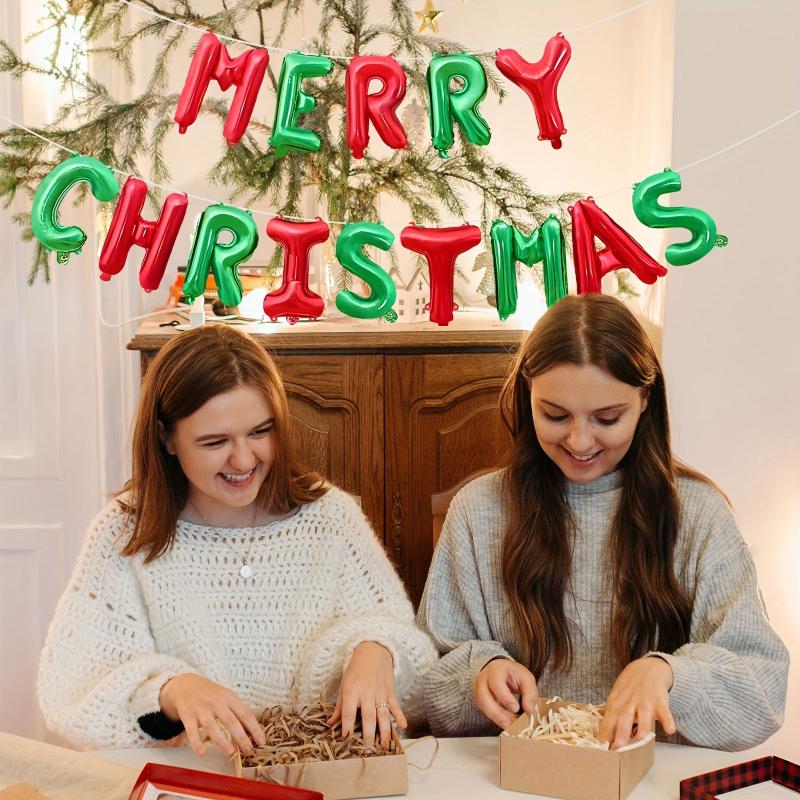 MERRY CHRISTMAS Aluminum Foil Balloons Xmas Party Supplies