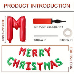 MERRY CHRISTMAS Aluminum Foil Balloons Xmas Party Supplies