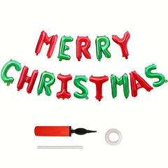 MERRY CHRISTMAS Aluminum Foil Balloons Xmas Party Supplies