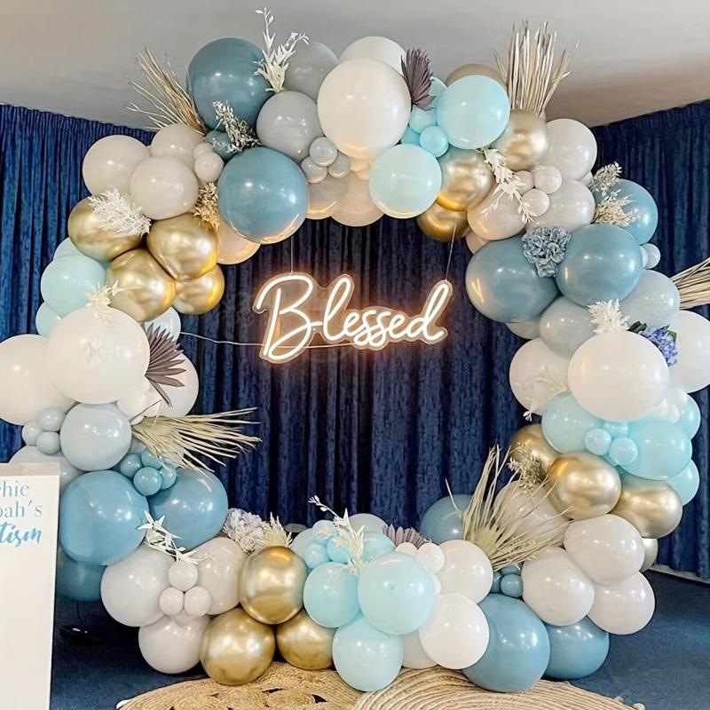167pcs Morandi Golden Balloon Arch Garland for Party Decorations