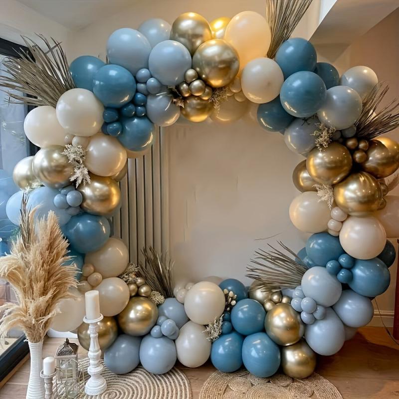 167pcs Morandi Golden Balloon Arch Garland for Party Decorations