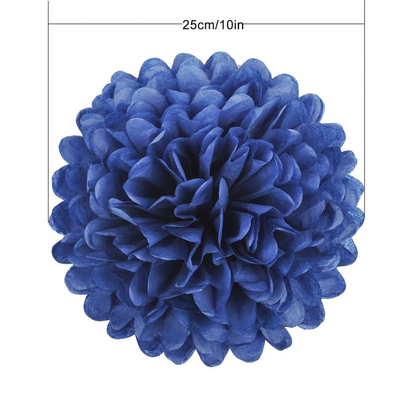 10pcs Tissue Pom Poms DIY Tissue Paper Flowers Party Decor