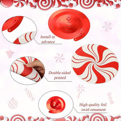 Xmas Peppermint Candy Hanging Decorations