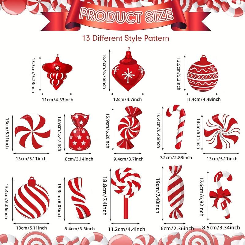 Xmas Peppermint Candy Hanging Decorations
