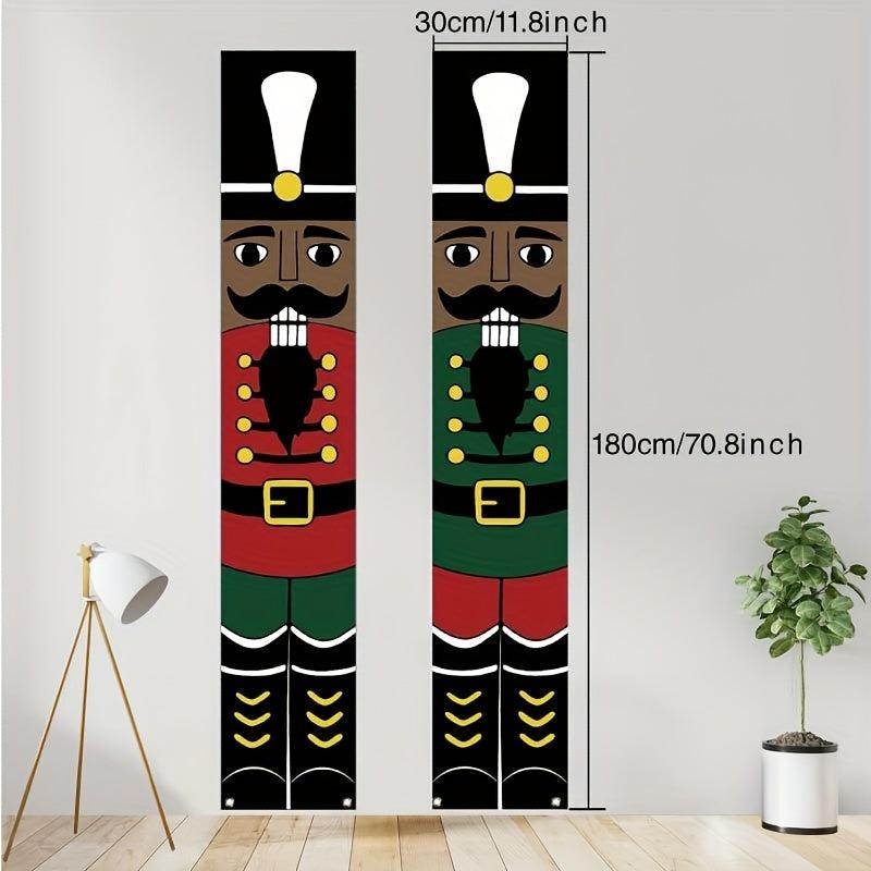 Christmas Decorations Banner Pair 29 97 X179 83 Cm Porch Couplets Outdoor