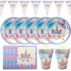 Unicorn Birthday Decorations Set for Boys and Girls Party Supplies