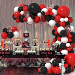 Red Arch Wreath Balloon Chain Set Birthday Wedding Party Supplies